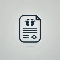 Birth certificate icon